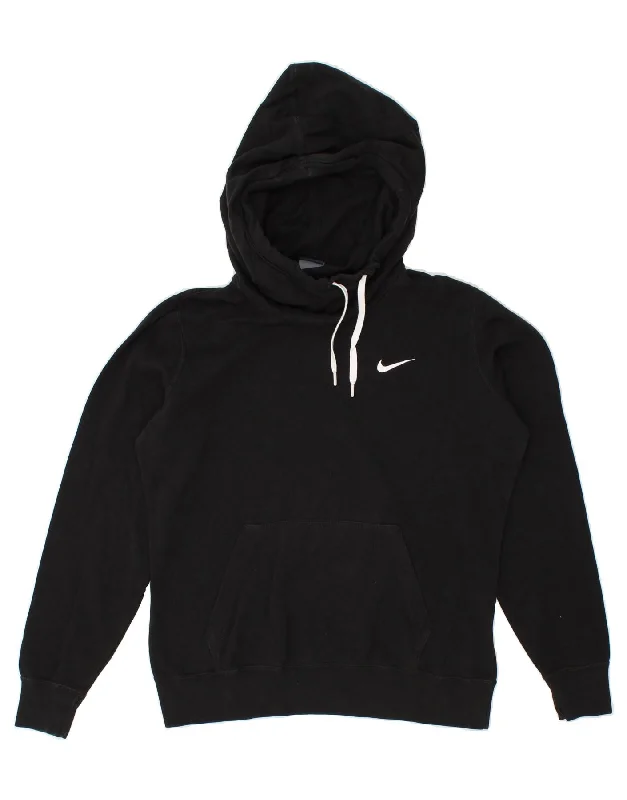 NIKE Womens Hoodie Jumper UK 14 Medium Black Cotton Hoodie with Camouflage Military Edgy NIKE Womens Hoodie Jumper UK 14 Medium Black Cotton Hoodie with Camouflage Military Edgy