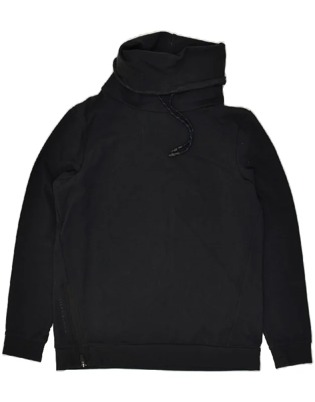 NORTH SAILS Womens Roll Neck Sweatshirt Jumper UK 10 Small Navy Blue Hoodie with Hem Ribbing Snug Secure NORTH SAILS Womens Roll Neck Sweatshirt Jumper UK 10 Small Navy Blue Hoodie with Hem Ribbing Snug Secure