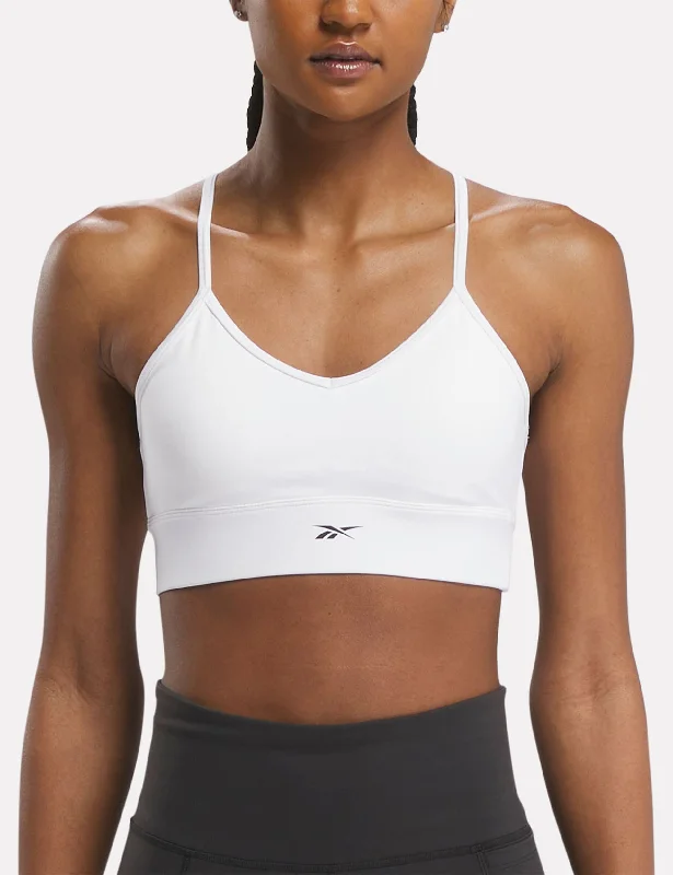 Workout Ready Sports Bra - White Contour Bra Style