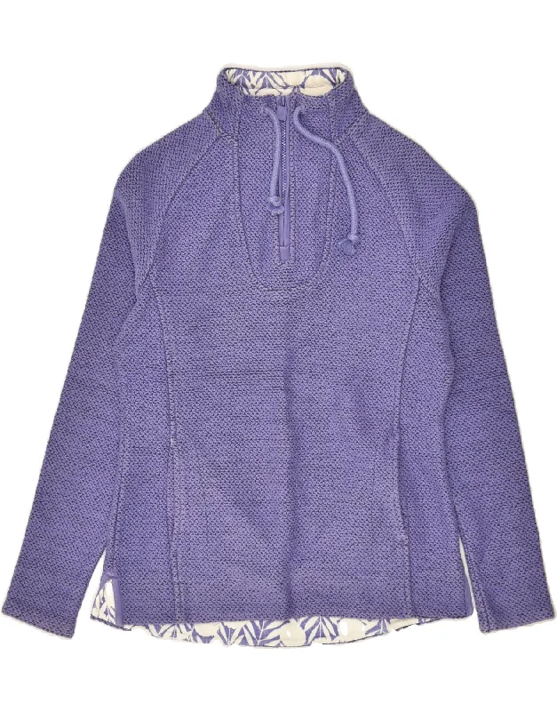 WEIRD FISH Womens Zip Neck Sweatshirt Jumper UK 10 Small Purple Cotton Hoodie with Bell Sleeves Flared Feminine WEIRD FISH Womens Zip Neck Sweatshirt Jumper UK 10 Small Purple Cotton Hoodie with Bell Sleeves Flared Feminine