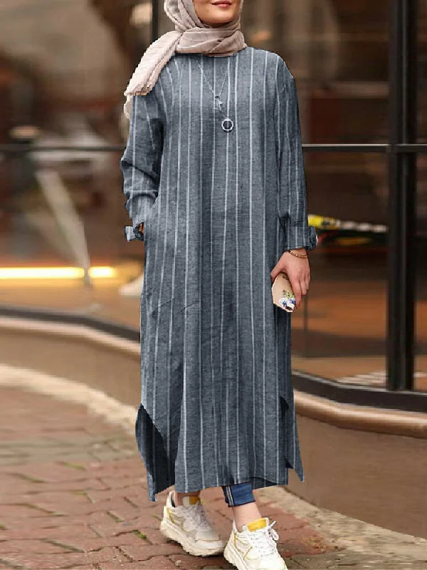 Conservative Straight Long Skirt Ankle Length Kaftan Pocket Women Maxi Dress Stylish Empire Waist Maxi Dress Conservative Straight Long Skirt Ankle Length Kaftan Pocket Women Maxi Dress Stylish Empire Waist Maxi Dress