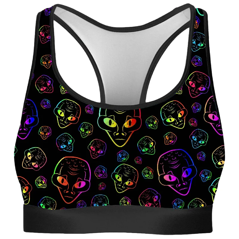 Alien Invasion Rave Bra Sleek Sports Bra