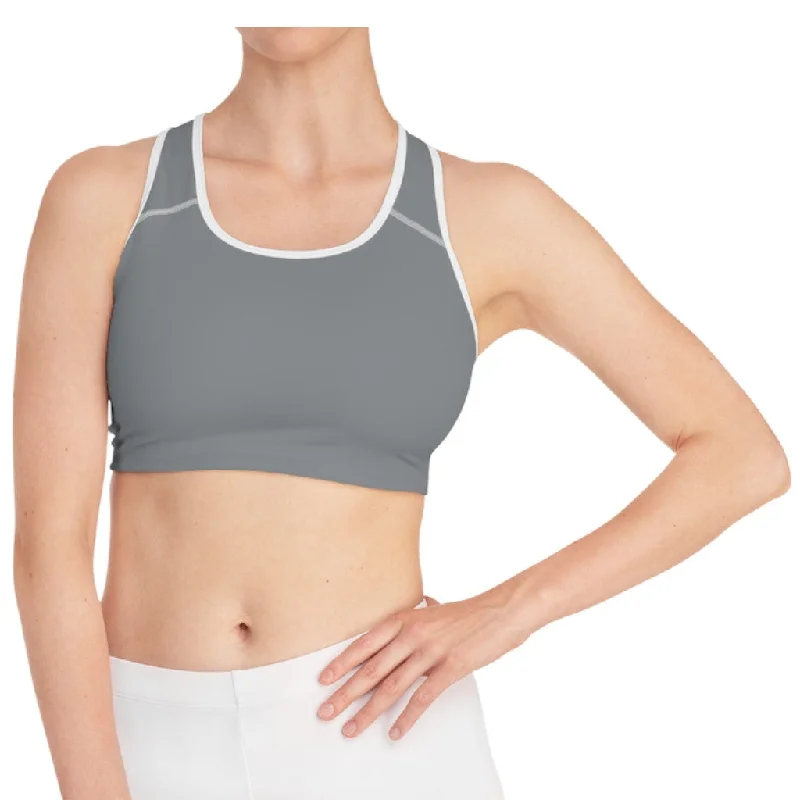 CH Heather Grey Sports Bra Adjustable Fit Bra