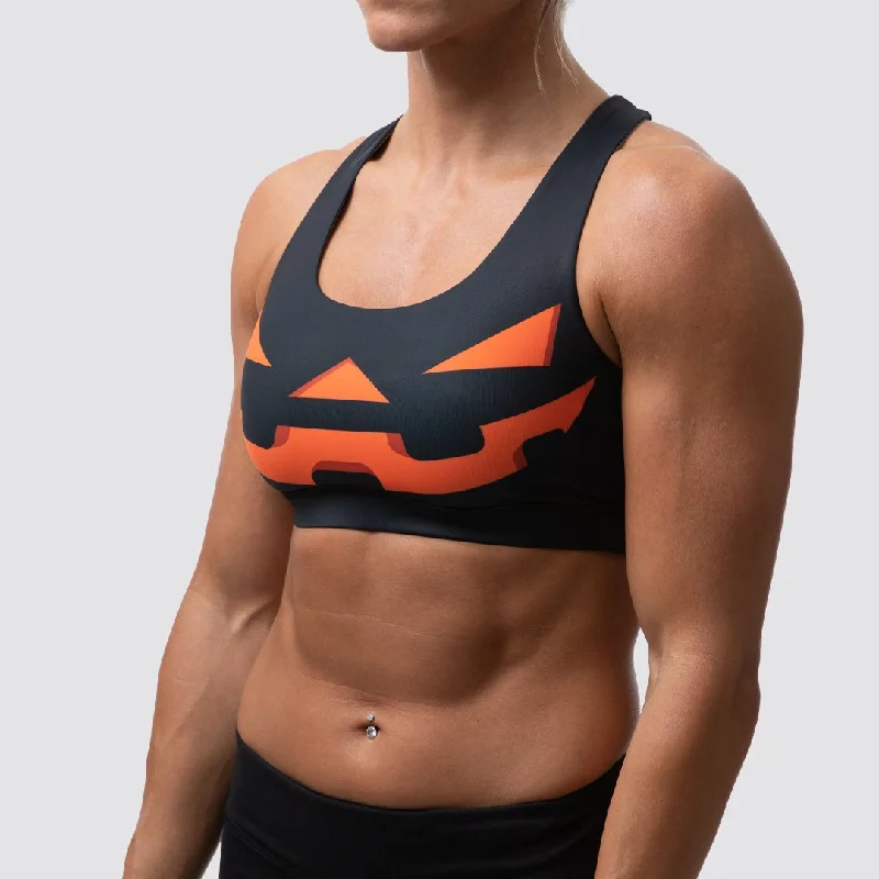 Halloween Your Essential Sports Bra (Jacked O'Lantern) Smooth Push-Up Bra