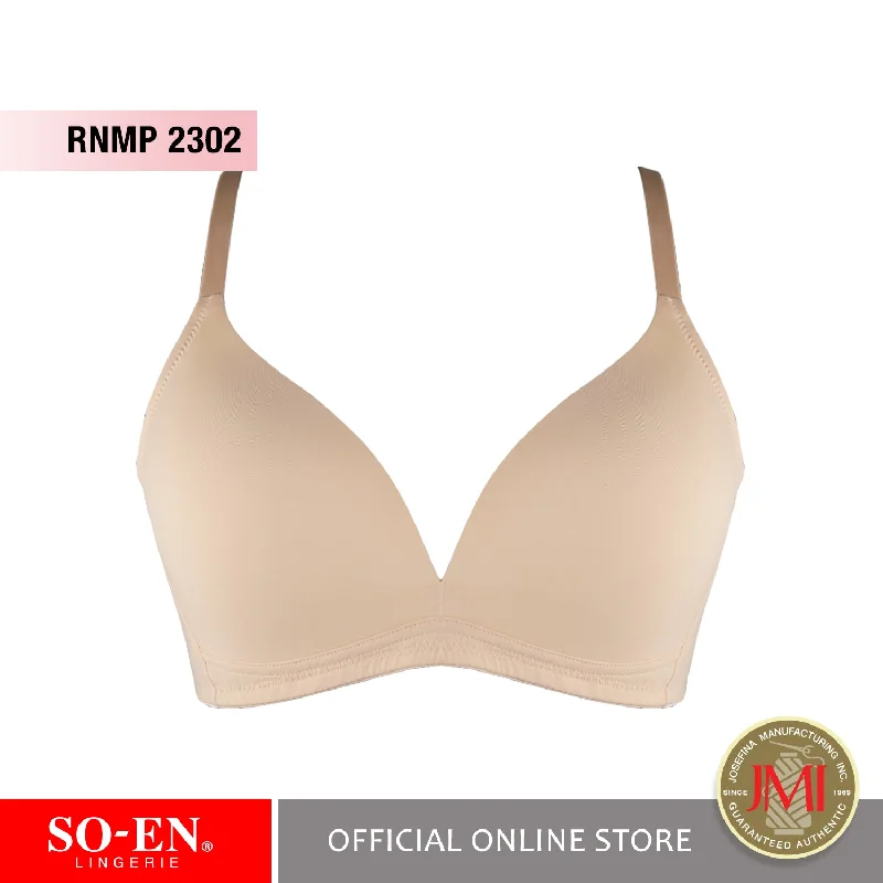 SO-EN Ava Plunge Non-Wire Bra Soft Cup Bra