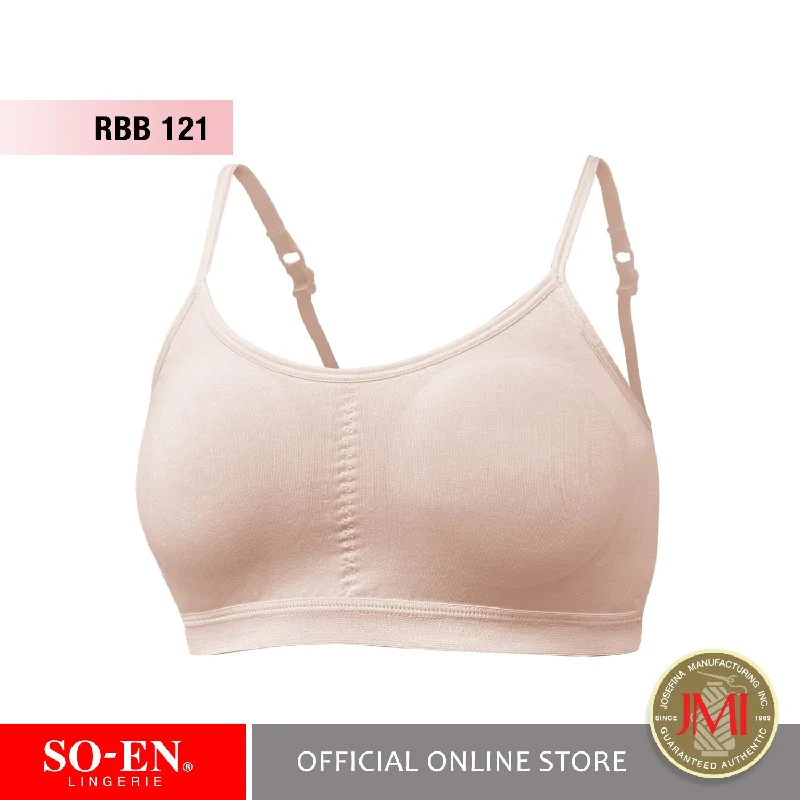 SO-EN Charlotte Beginners Bra with Removable cups & Extend straps Adjustable Fit Bra