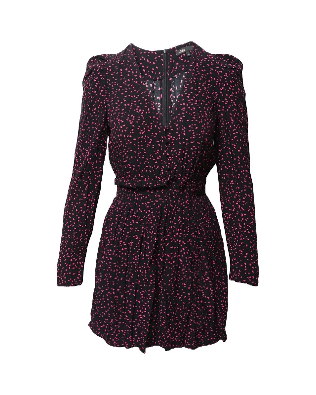 Polka Dot Flared Mini Dress Classic Floral Mini Dress