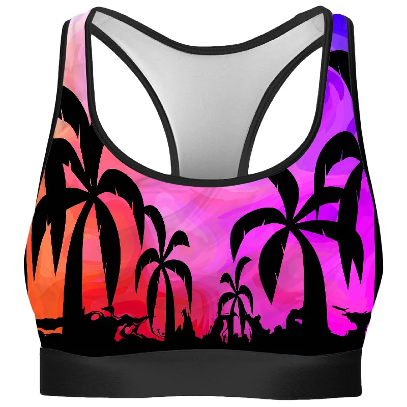 Tropical Twilight Rave Bra Full Support Bra