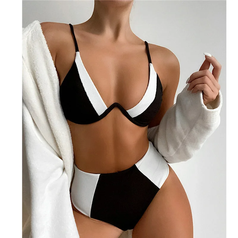 Dropship Summer Women Sexy Custom Design Push Up Black High Waist Swimwear Bikini Set 15 Year Old Girls Bikinis Sexy Cutout Swimsuit Dropship Summer Women Sexy Custom Design Push Up Black High Waist Swimwear Bikini Set 15 Year Old Girls Bikinis Sexy Cutout Swimsuit