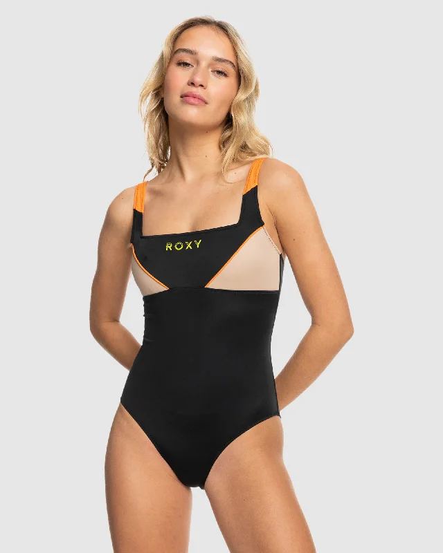 Womens Roxy Active Aop One Piece One Piece Swim Monokini Swimsuit Design