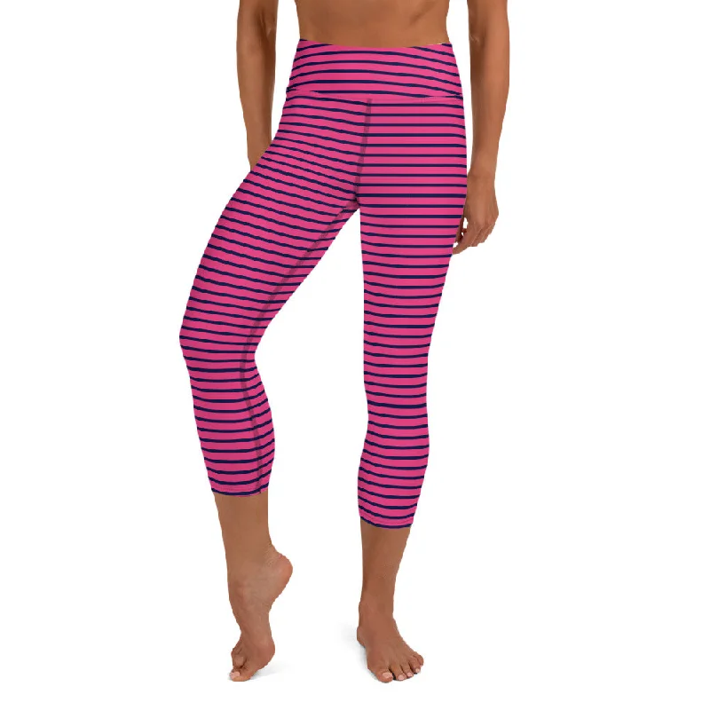 Striped UPF 50 Swim Capri Leggings, Sun Protection Modest Swim Pants Monokini Swimsuit Design Striped UPF 50 Swim Capri Leggings, Sun Protection Modest Swim Pants Monokini Swimsuit Design
