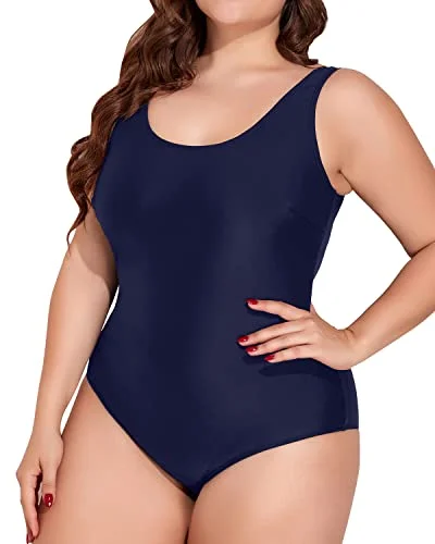 Competitive Plus Size One Piece Swimsuits With Tummy Control Bathing Suits-Navy Blue Push-Up Bikini Top Competitive Plus Size One Piece Swimsuits With Tummy Control Bathing Suits-Navy Blue Push-Up Bikini Top
