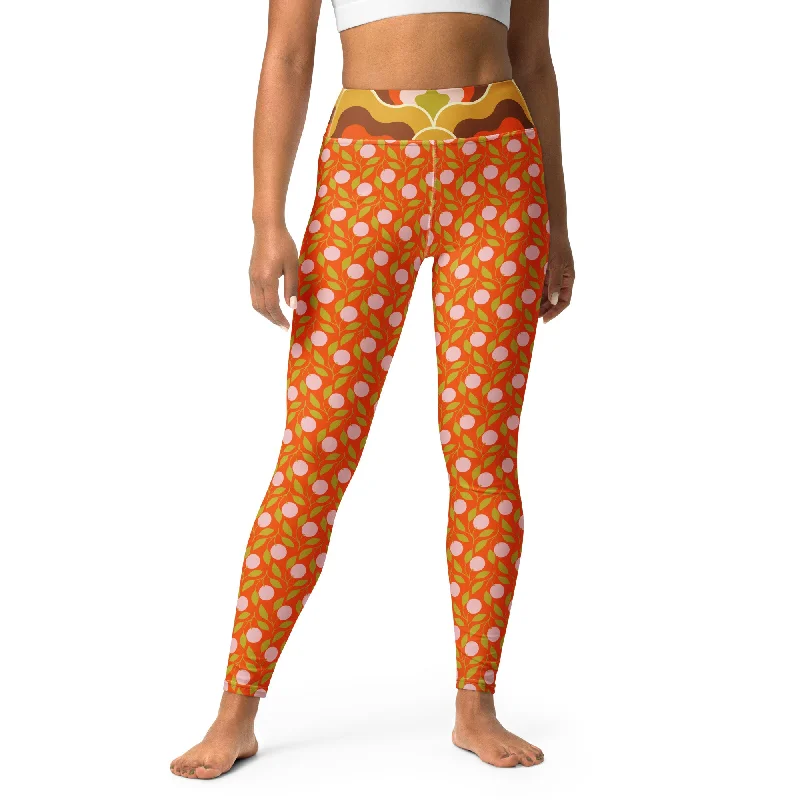 Women's UPF Sun Protective Swimwear Swim Leggings, Mod Bohemian Floral Full Coverage Swimsuit Women's UPF Sun Protective Swimwear Swim Leggings, Mod Bohemian Floral Full Coverage Swimsuit