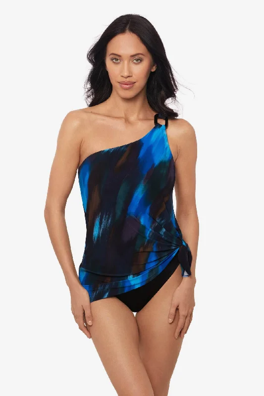 Swipe Right Amal One Piece Swim Dress Vibrant Bikini Bottoms