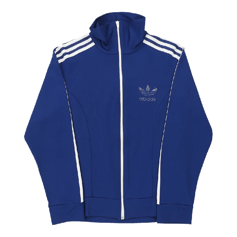 Adidas Track Jacket - Small Blue Polyester Quilted Jacket Puffer Jacket Insulated Jacket Adidas Track Jacket - Small Blue Polyester Quilted Jacket Puffer Jacket Insulated Jacket