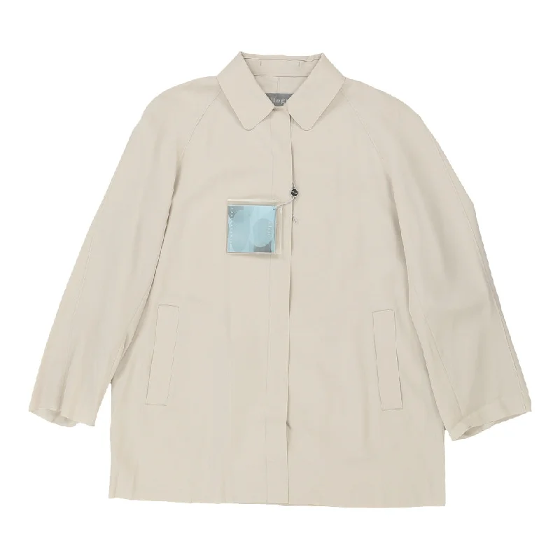 Allergi Jacket - XL Cream Cotton Blend Collared Jacket Crew Neck Jacket Turtle Neck Jacket Allergi Jacket - XL Cream Cotton Blend Collared Jacket Crew Neck Jacket Turtle Neck Jacket