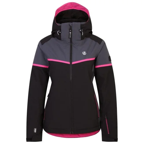 Dare 2B Womens/Ladies Carving Ski Jacket Stand-Up Collar Roll-Neck Collar Turtle Neck Dare 2B Womens/Ladies Carving Ski Jacket Stand-Up Collar Roll-Neck Collar Turtle Neck
