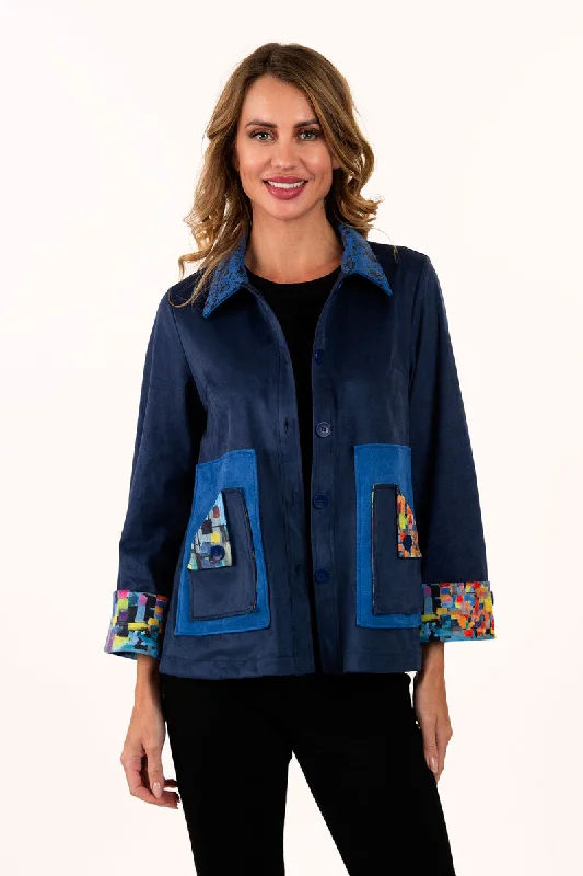 Lemon Grass Handprinted Flip Pocket Jacket Striped Jacket Polka Dot Jacket Floral Jacket Lemon Grass Handprinted Flip Pocket Jacket Striped Jacket Polka Dot Jacket Floral Jacket