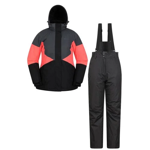 Mountain Warehouse Womens/Ladies Ski Jacket & Trousers Set Belted Jacket Elasticated Jacket Padded Jacket Mountain Warehouse Womens/Ladies Ski Jacket & Trousers Set Belted Jacket Elasticated Jacket Padded Jacket