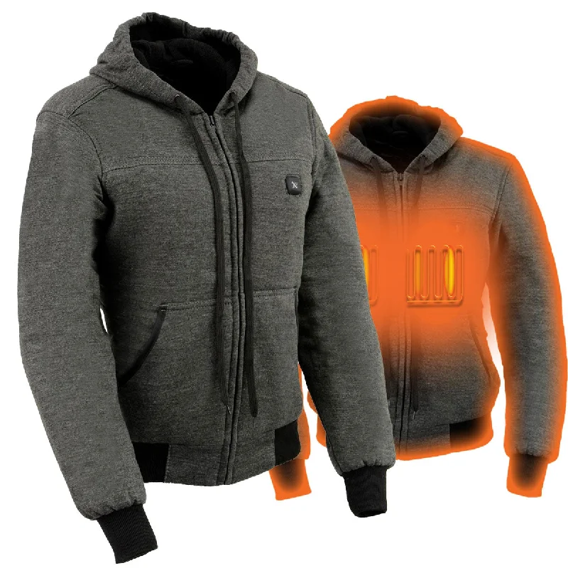 Nexgen Heat NXL2713SET Women 'Heated' Front Zipper Grey Hoodie Jacket for Outdoor Activities w/ Battery Pack Jersey Jacket Tulle Jacket Batik Jacket Nexgen Heat NXL2713SET Women 'Heated' Front Zipper Grey Hoodie Jacket for Outdoor Activities w/ Battery Pack Jersey Jacket Tulle Jacket Batik Jacket