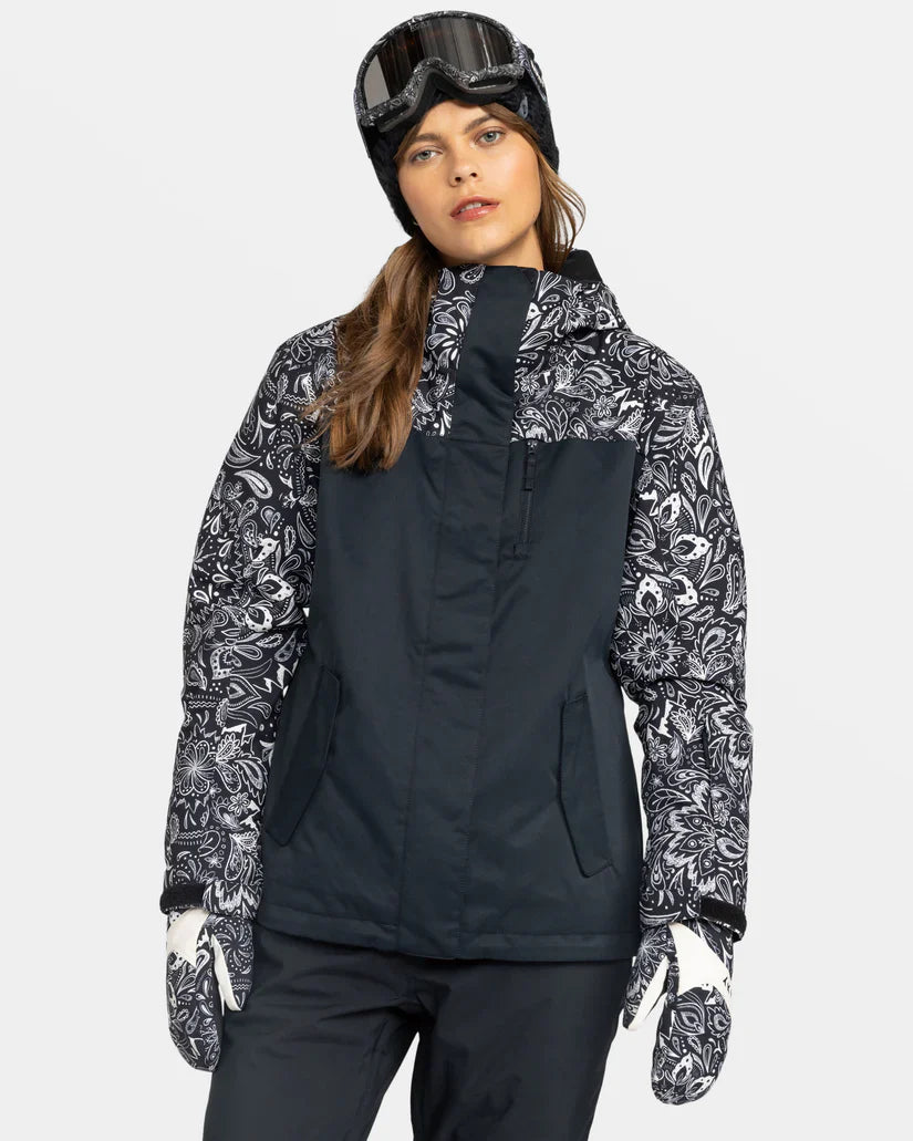 Roxy Jetty Block Snow Jacket - Women's Jersey Jacket Tulle Jacket Batik Jacket