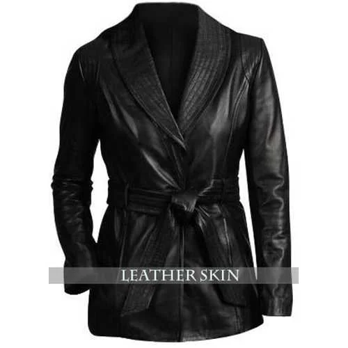 Black Women Leather Jacket Herringbone Jacket Checkered Jacket Solid Jacket