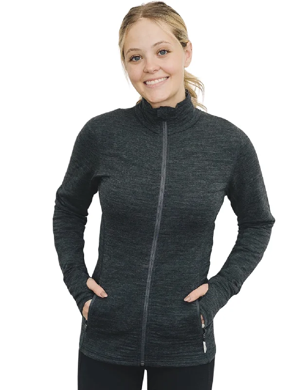 Women's Merino Natural Fleece Full-Zip Jacket, Charcoal Gray Faux Fur Jacket Real Fur Jacket Shearling Jacket Women's Merino Natural Fleece Full-Zip Jacket, Charcoal Gray Faux Fur Jacket Real Fur Jacket Shearling Jacket
