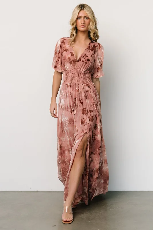 Veronica Velvet Maxi Dress | Blush Classic Black Maxi Dress