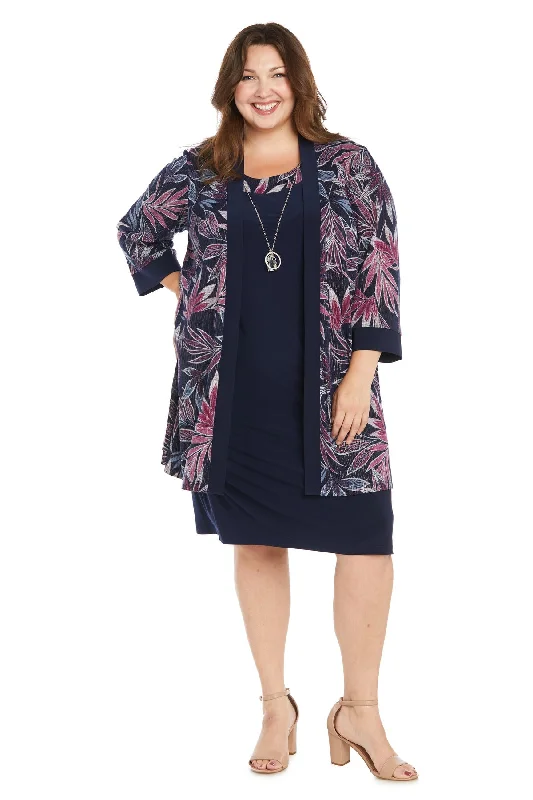 R&M Richards 3206W Short Jacket Mother of the Bride Plus Size Dress Toggled Jacket Drawstring Jacket Belted Jacket