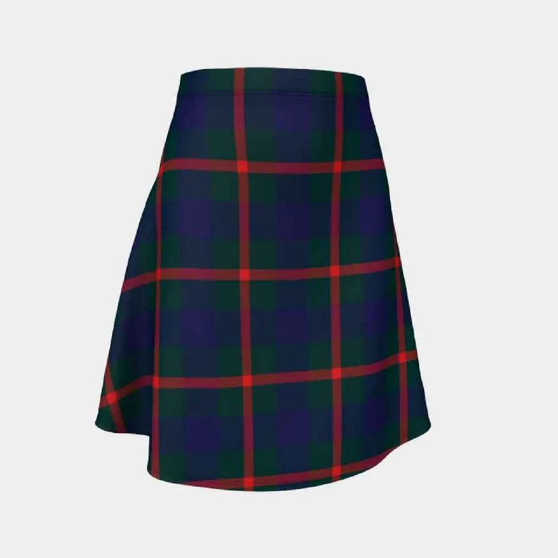 Agnew Modern Tartan Flared Skirt wool skirt breathable