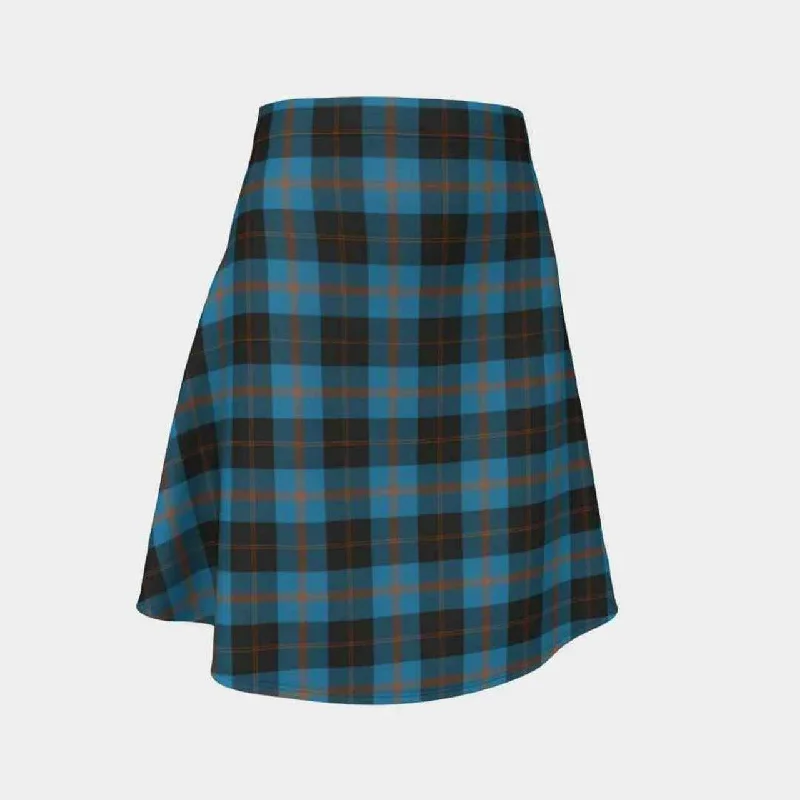 Angus Ancient Tartan Flared Skirt ribbed skirt waist