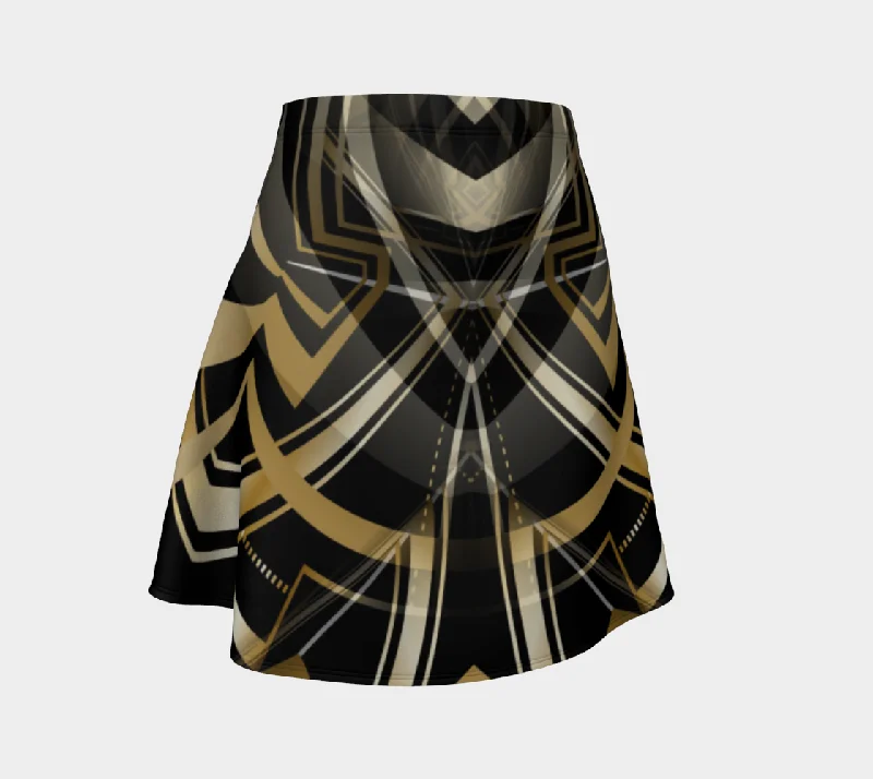 CONTEMPORARY NO.4 FLARE SKIRT elastic waist skirt