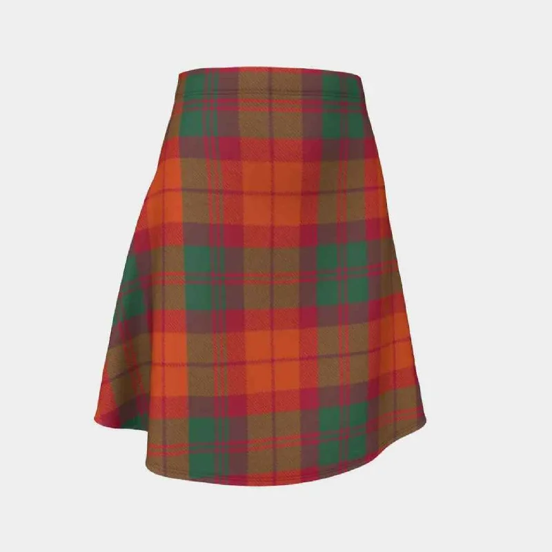 MacNab Ancient Tartan Flared Skirt velvet skirt glossy