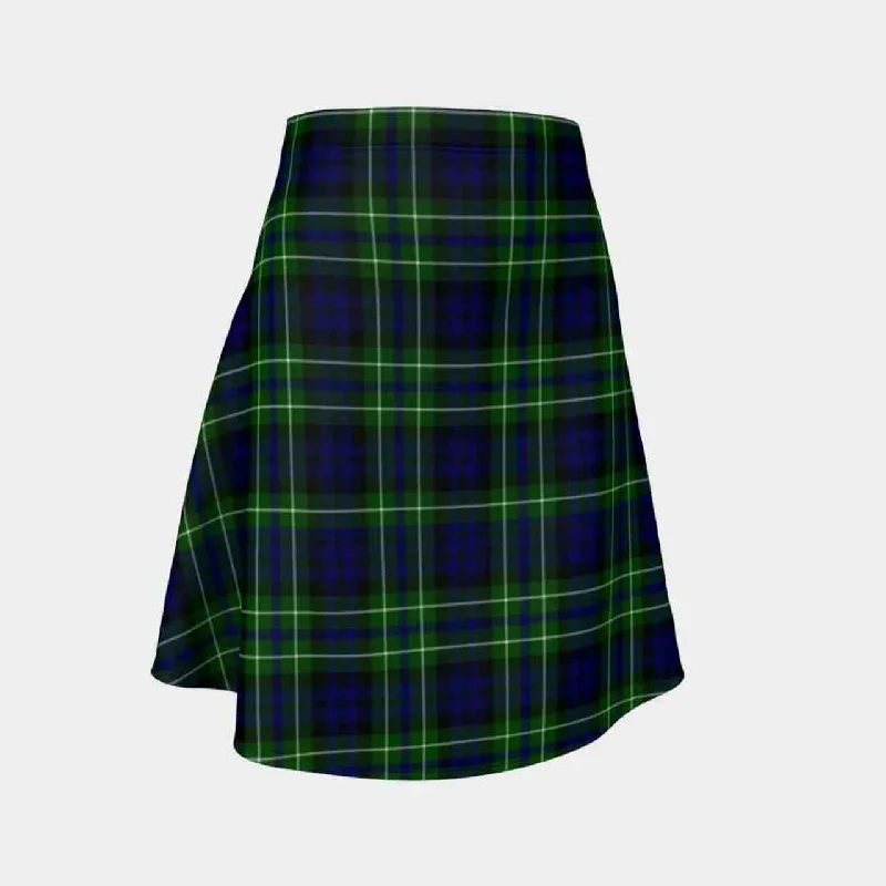 MacNeil of Colonsay Modern Tartan Flared Skirt wrap skirt elegant