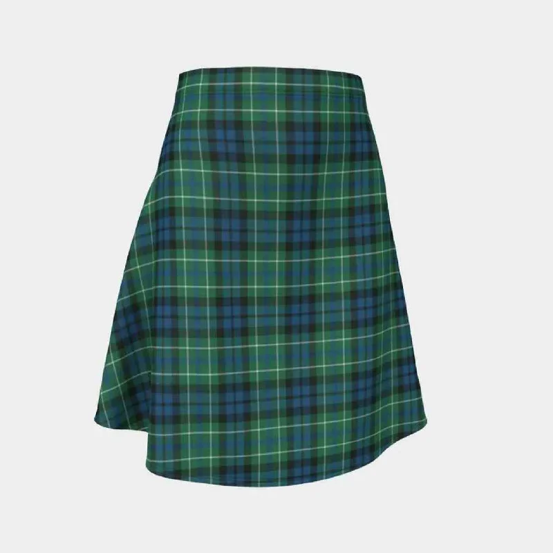 MacNeill of Colonsay Ancient Tartan Flared Skirt leather skirt durable