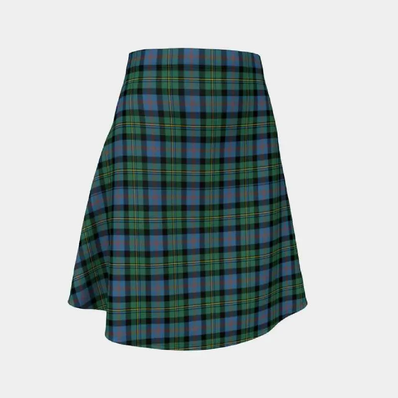 Malcolm Ancient Tartan Flared Skirt slim fit skirt