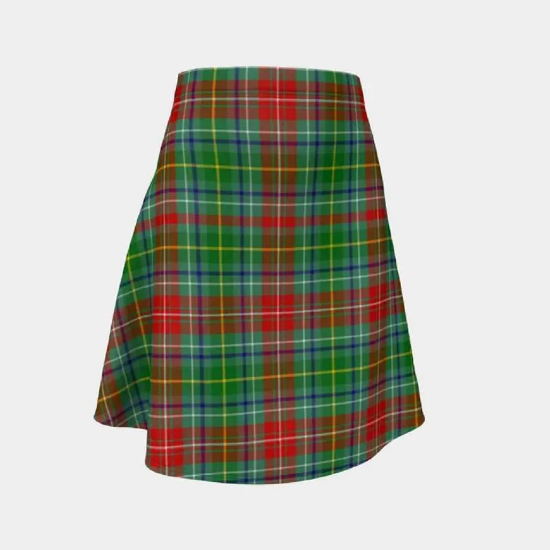 Muirhead Tartan Flared Skirt silk skirt lustrous